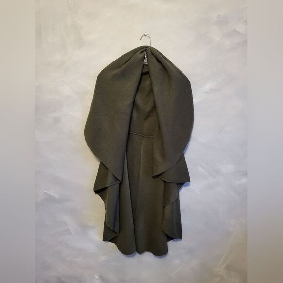 Moth Wool Blend Sleeveless Cardigan One Size Green - Picture 1 of 12